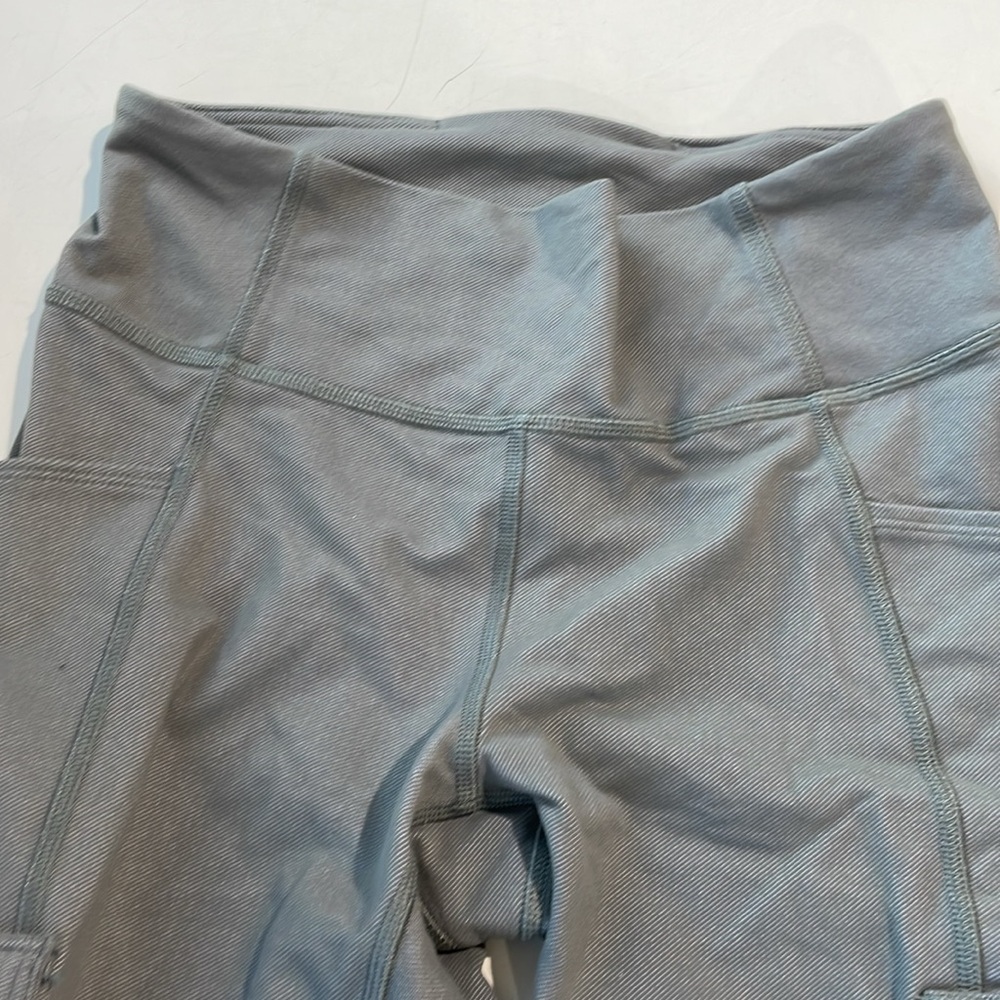 High-Rise Cargo Leggings in Olive Gray - Picture 5 of 9